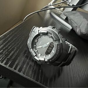 Casio G-shock Men's Black Out Series Analog Digital watch G100BB-1A